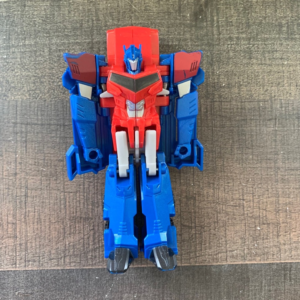 Transformers Optimus Prime Action Figure Robot‎ to Truck Toy Red Blue